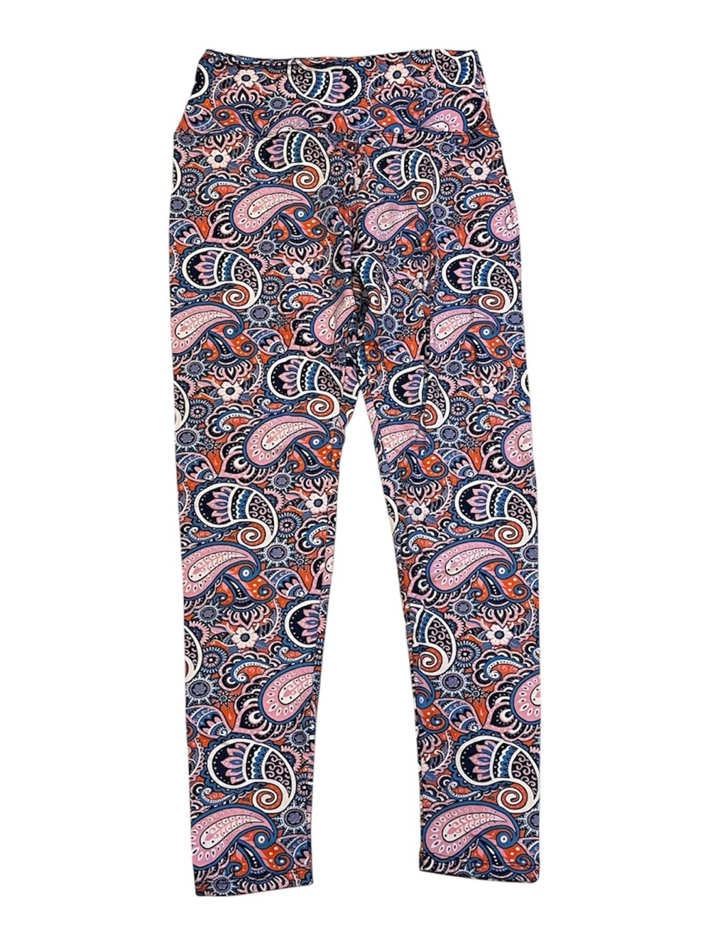 Simply Southern Pink, Navy & Orange Paisley Leggings